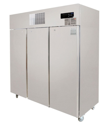 Suf1500 Three Door Ss Upright Storage Freezer Side