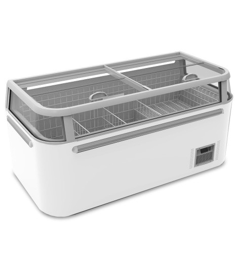 Thermaster 745l Supermarket Island Freezer With Glass Sliding Lids Zcd E185g