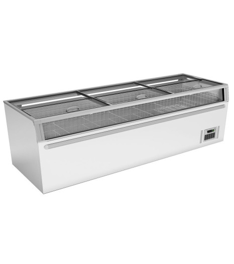 Thermaster 1105l Supermarket Island Freezer With Glass Sliding Lids Zcd L250g