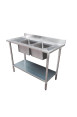 Economic Workbench With Double Middle Sink Xxx 7 Ssbl 2