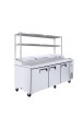 Atosa Mpf8203os 3 Door Pizza Prep Table