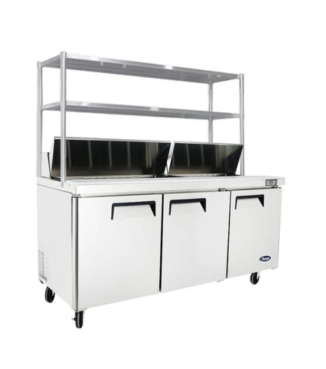 Atosa 3 Door Sandwich Prep Table Fridge