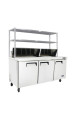 Atosa 3 Door Sandwich Prep Table Fridge
